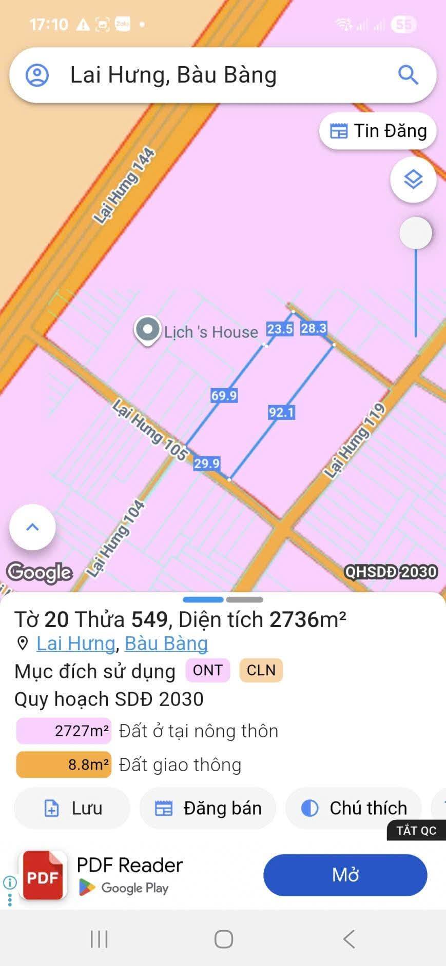 Cần bán gấp một 'cục' đất cực phẩm tại Lai Hưng, Bàu Bàng, Bình Dương