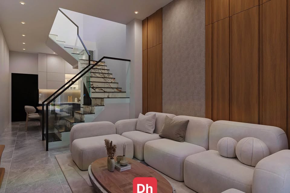 Kiến trúc hiện đại, mặt tiền Hà Thanh 2, Tuy Phước