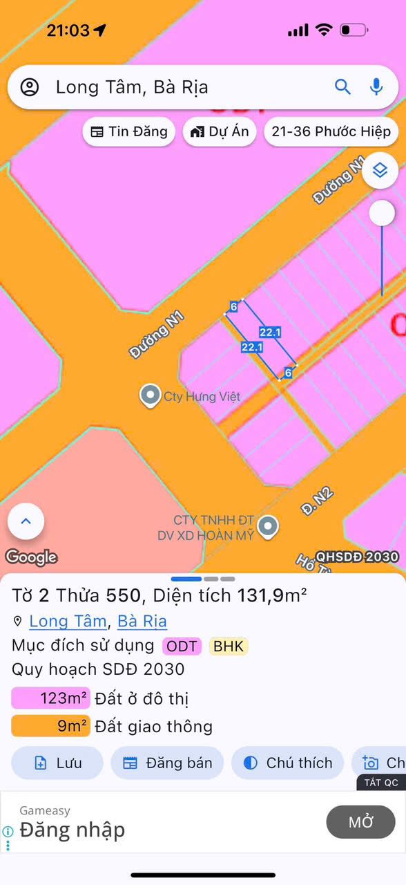 Lô góc mặt tiền đường N1 Hưng Việt, Long Tâm, Bà Rịa - Cơ hội an cư và đầu tư
