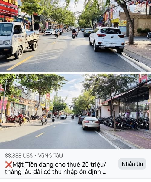 Mặt tiền Trương Công Định, Vũng Tàu 133m2, 5,5m nở hậu, 24 tỷ chốt deal