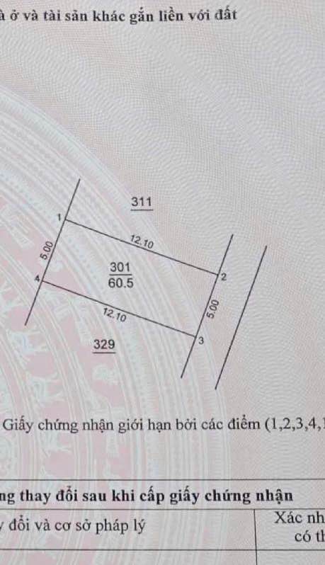 Sổ đẹp vuông vắn, ngõ rộng 3m, giá đầu tư