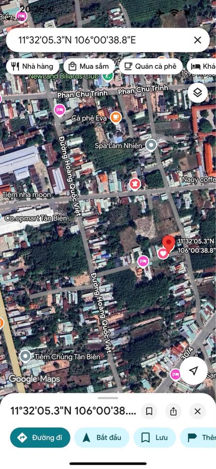 Bán đất 125.3m2 mặt tiền 5m tại Thị trấn Tân Biên, Tây Ninh