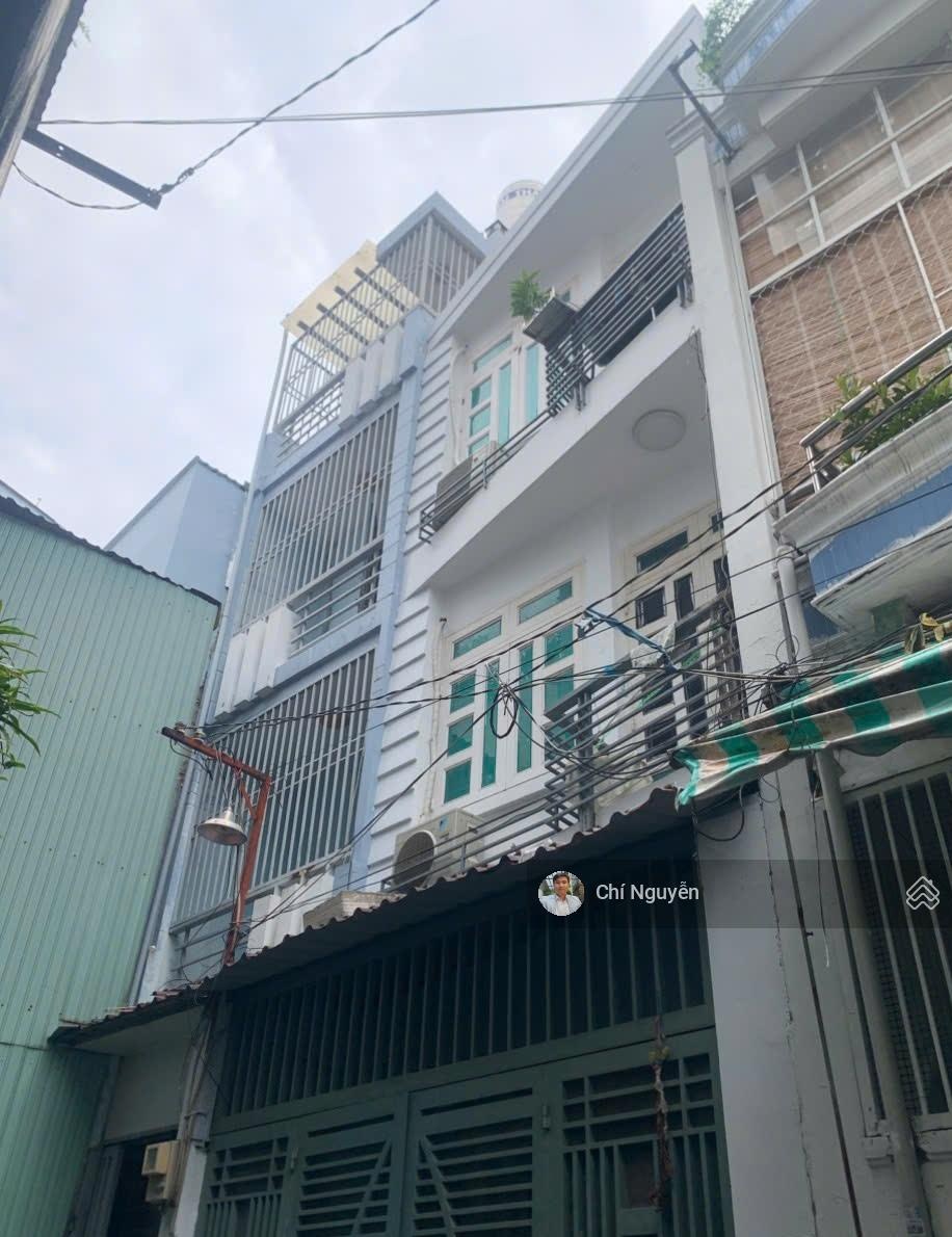 5.6 tỷ TL, nhà 3 tầng, 39m2, hẻm nhựa 4m Ni Sư Huỳnh Liên, xe hơi tận cửa, cạnh CC Bàu Cát 2, P10