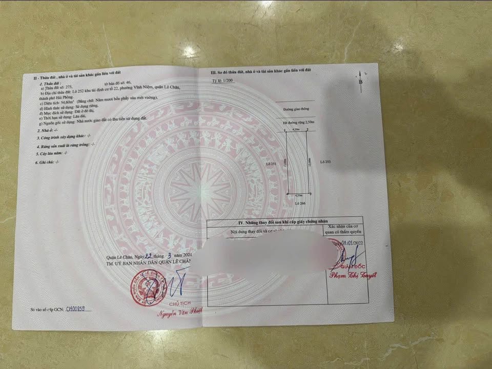 Siêu phẩm đất nền tại khu dân cư tái định cư Tam Kỳ, Hải Phòng