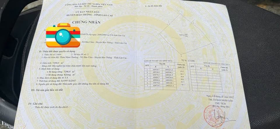 Đất vườn 7298m2 tại Bản Cầm, Lào Cai, giá chỉ 390 triệu