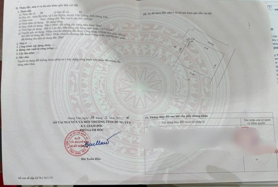 Siêu phẩm lô góc 76m2 full thổ cư tại Bá Khê, Tân Tiến, Văn Giang, Hưng Yên đang chờ chủ nhân mới