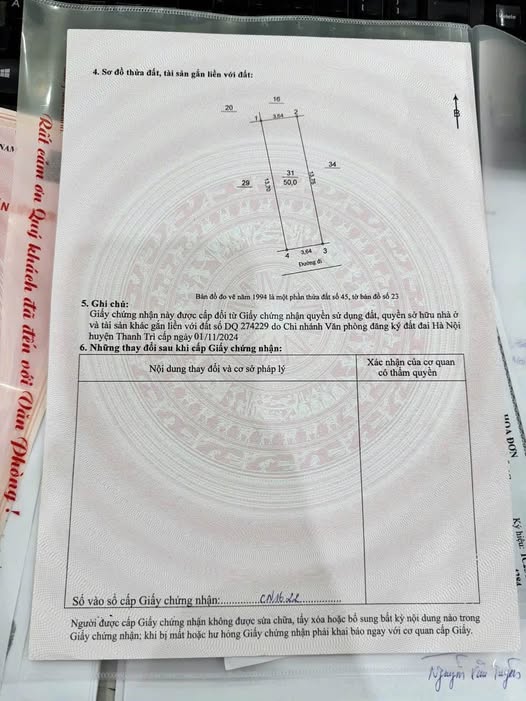 Bán đất Vạn Phúc, Hà Nội - 50m2, hơn 3 tỷ, ô tô vào đất