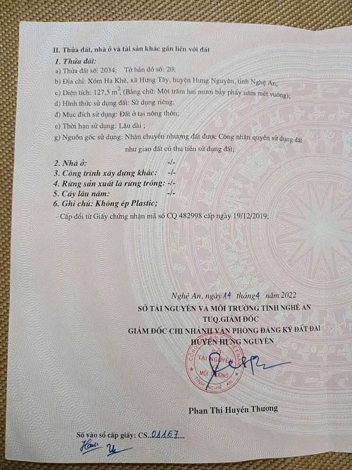 Tìm ngay chủ nhân mới cho lô đất vàng tại Vsip, Xóm Hạ Khê, Hưng Tây