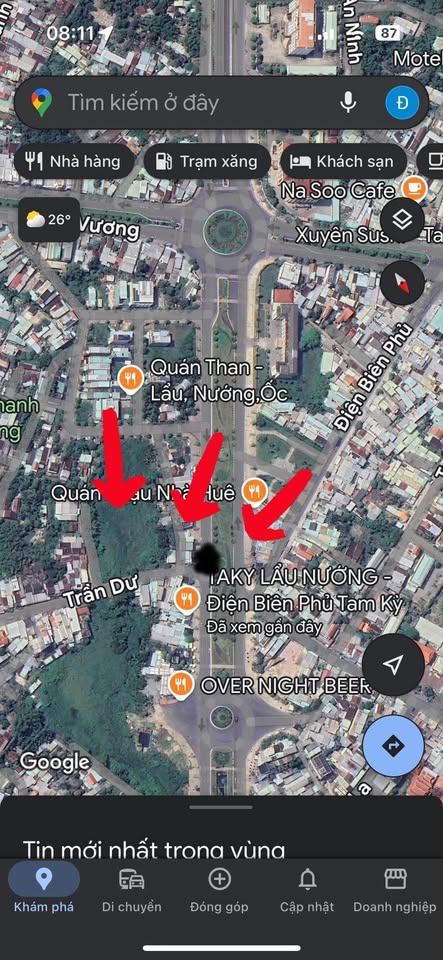 Mặt bằng 30m2 ngã ba sầm uất Tam Kỳ, giá hời 4 triệu