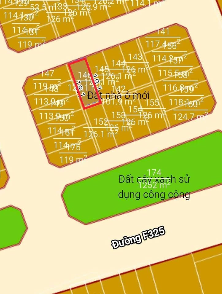 Cơ hội sở hữu lô đất nền F325 hiếm hoi, lần đầu tiên xuất hiện trên thị trường