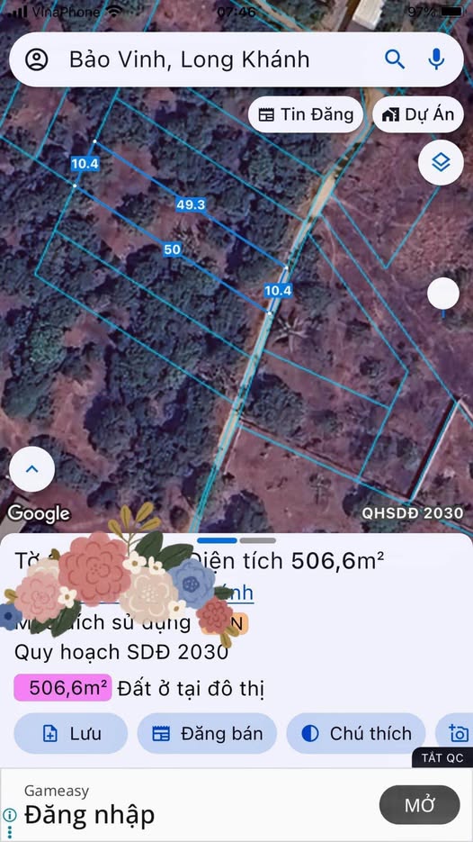 Đất 10m x 50m, giá 1,4 tỷ, đầu tư sinh lời cực đỉnh