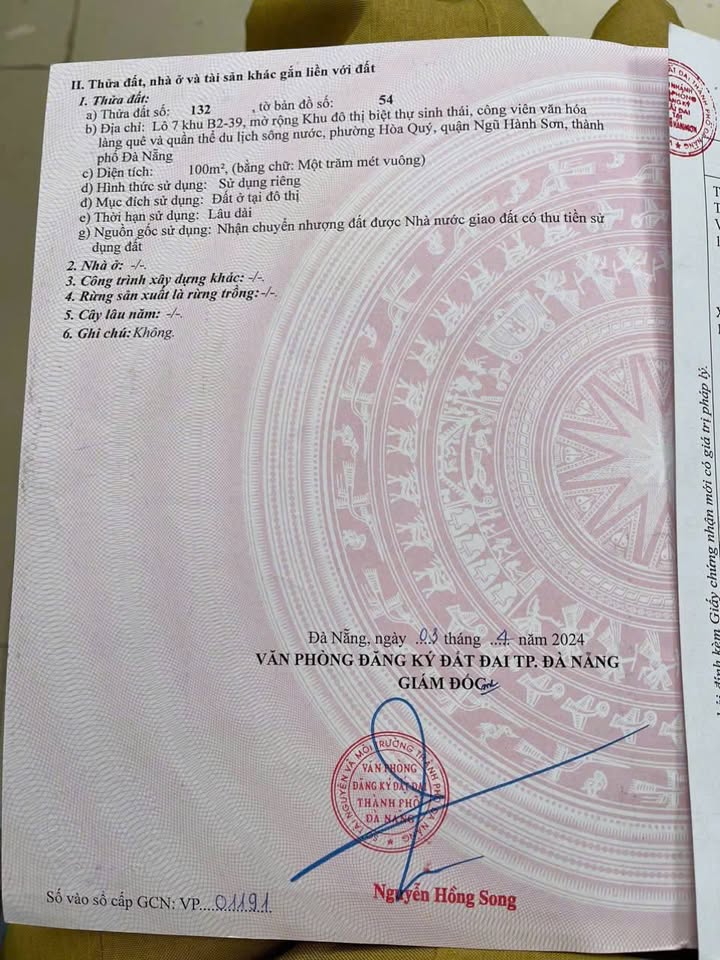 Cơ hội sở hữu quỹ đất "kim cương" tại khu vực Hòa Quý, Ngũ Hành Sơn, Đà Nẵng