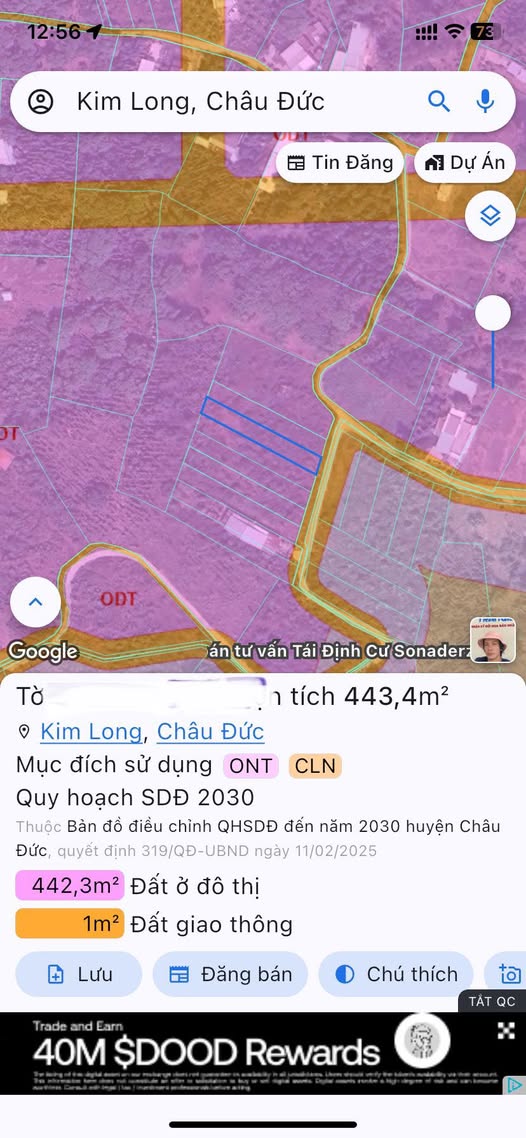 Chính chủ gửi bán lô đất vàng tại xã Kim Long đối diện nhà thờ Kim Long, một vị trí đắc địa không thể bỏ lỡ