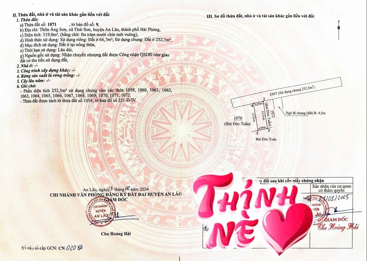 Đất Áng Sơn xịn sò, giá iu thương