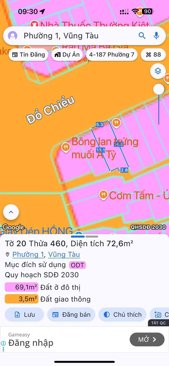 Bán nhà 2 mặt tiền đường Đồ Chiểu, Vũng Tàu, giá 15.8 tỷ