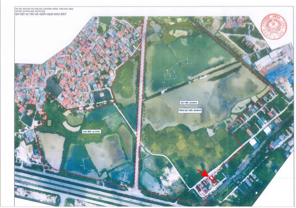 Đất làn 1 thôn 7 Tăng Tiến, Việt Yên, Bắc Giang, diện tích 100m2, mặt tiền 5m, gần khu công nghiệp Vân Trung