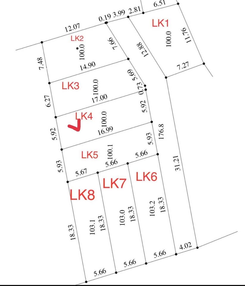 Mảnh đất vàng Hòa Trúc, Phú Cát 100m2, 5,9m mặt tiền, ô tô đỗ cửa