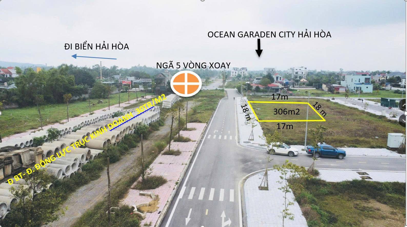 Bán đất vàng 612m2 Trung Chính - Tĩnh Gia