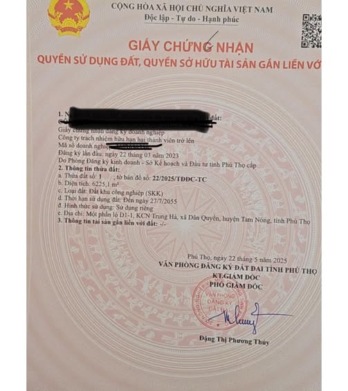 Cơ hội có một không hai sở hữu ngay lô đất góc siêu đẹp tại Khu công nghiệp Trung Hà, huyện Tam Nông