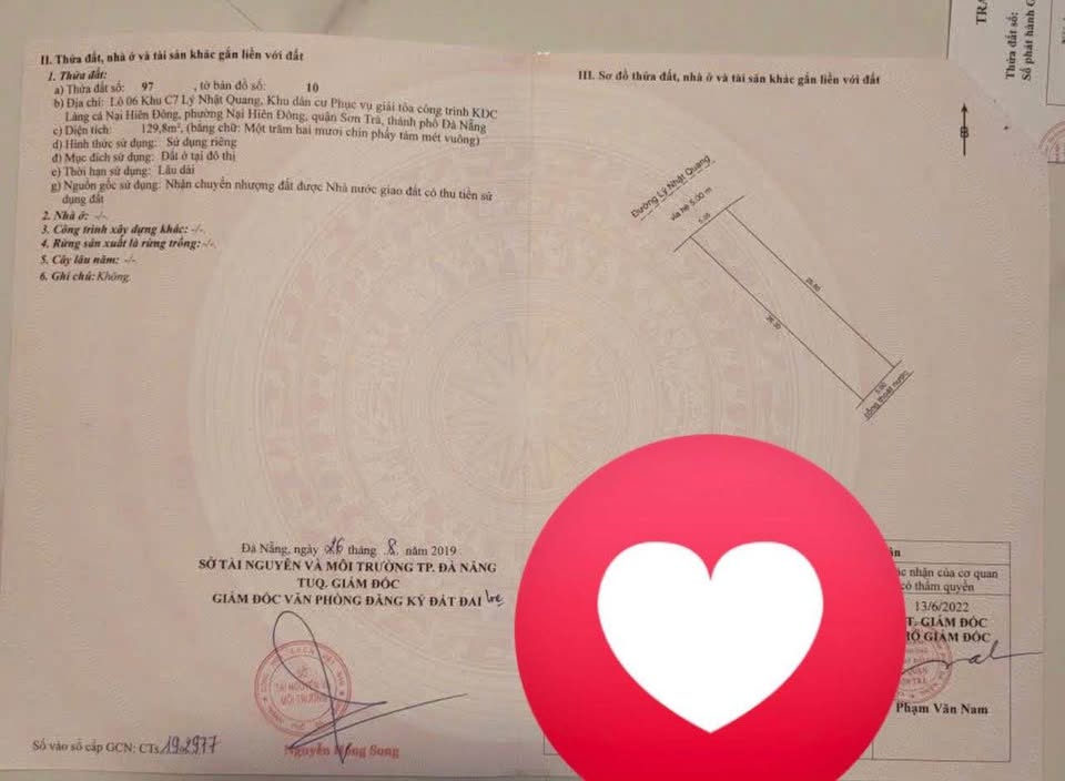 Cơ hội sở hữu ngay lô đất 130m2 tại đường Lý Nhật Quang, phường Nại Hiên Đông