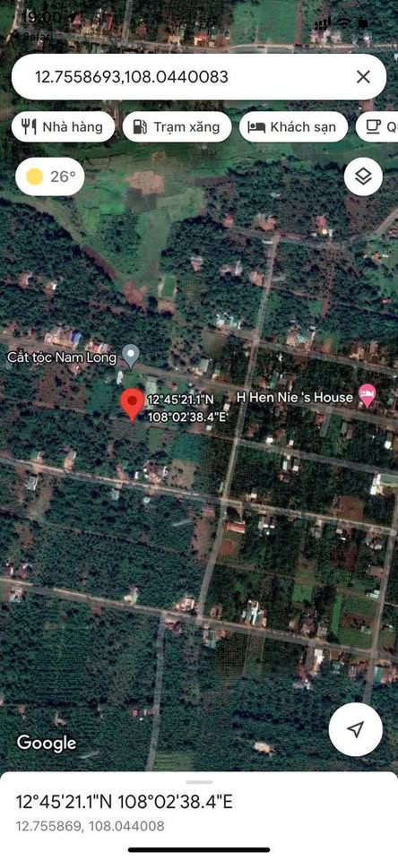 Bán gấp đất thổ cư Cư Suê gần H'Hen, diện tích 5m x 22m