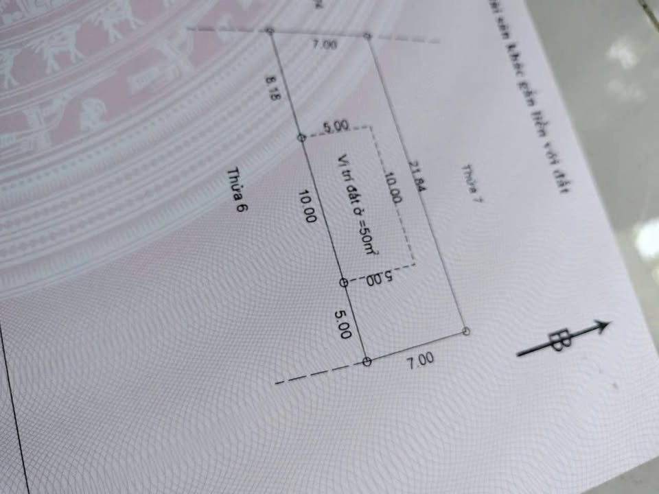 Bán đất Lòng Điền, Bà Rịa - Vũng Tàu, 156m2, mặt tiền 7m, giá 1,35 tỷ