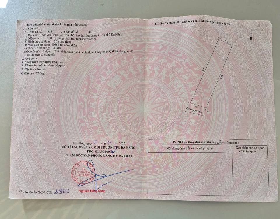 Bán đất vườn Hòa Phú 300m², ngang 8m, đường ô tô tận nơi, giá 1,65 tỷ