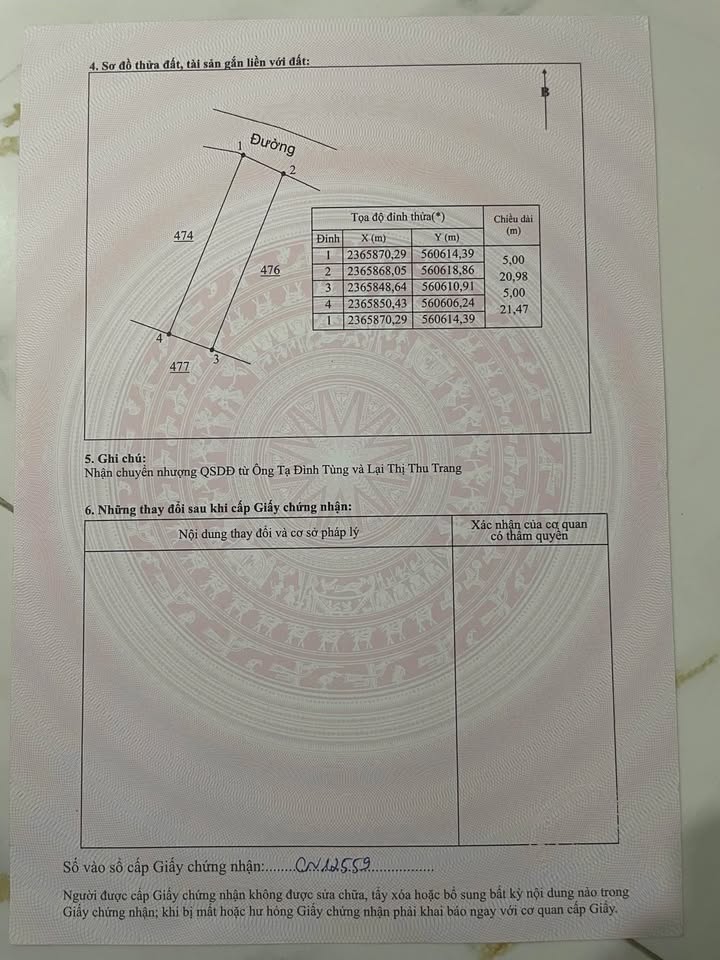 Đất view hiếm 106m² Kim Long, Bình Xuyên