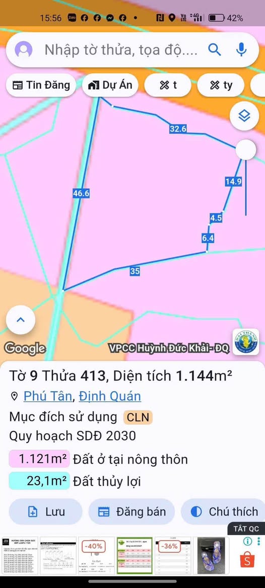 Đất vườn Định Quán giá sập sàn, đầu tư là lời ngay