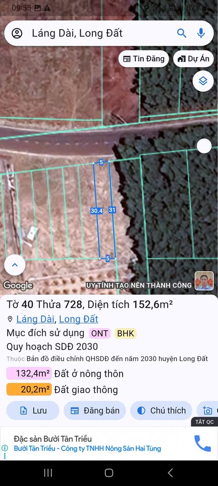 Bán nhanh 6 lô đất vàng, gần khu công nghiệp, cách biển 3km, giá hời 990 triệu/lô