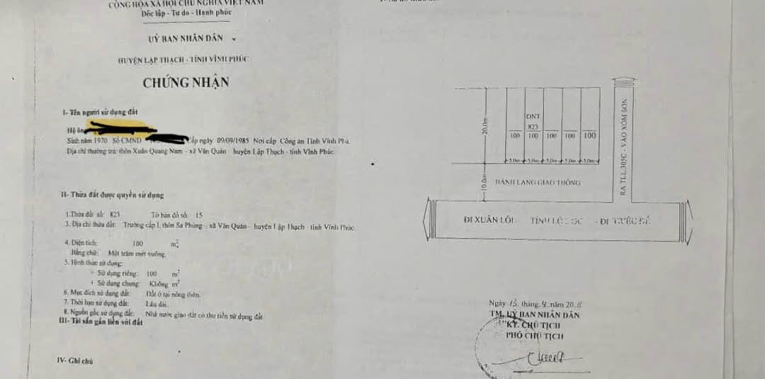 Cơ hội sở hữu ngay lô đất "kim cương" tại trục chính Văn Quán, Vĩnh Phúc