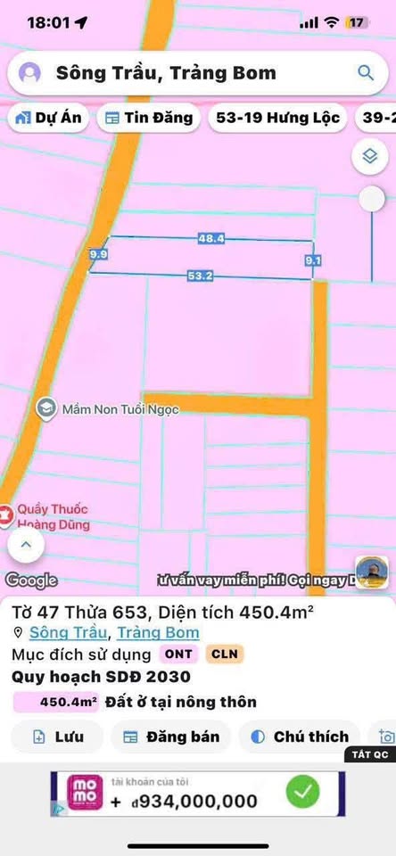 Cơ hội sở hữu ngay lô đất cực phẩm tại ấp 1, Sông Trầu, Củ Chi với diện tích lên đến 475,2m2
