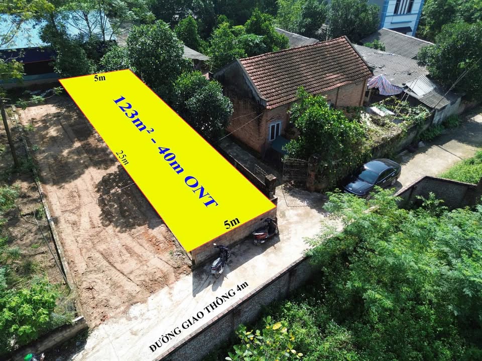 Bán đất 123m2 mặt tiền 5m gần khu công nghiệp Tam Dương, Sông Lô, Vĩnh Phúc