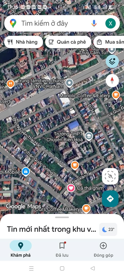 Đất vàng Nguyễn Thái Học, Hà Nam, mặt tiền 5m, đầu tư là thắng