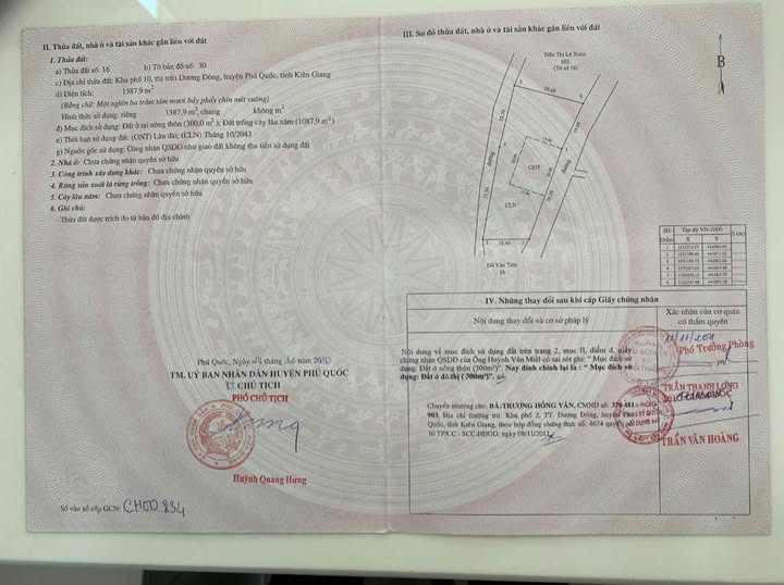 Đất Phú Quốc 3 mặt tiền, 1300m2, mua nhanh kẻo lỡ