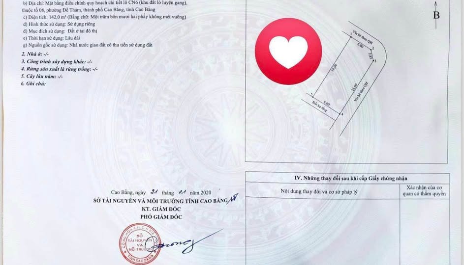 Lô góc Vip 142m2 mặt tiền 8m, cơ hội vàng tại Cao Bằng