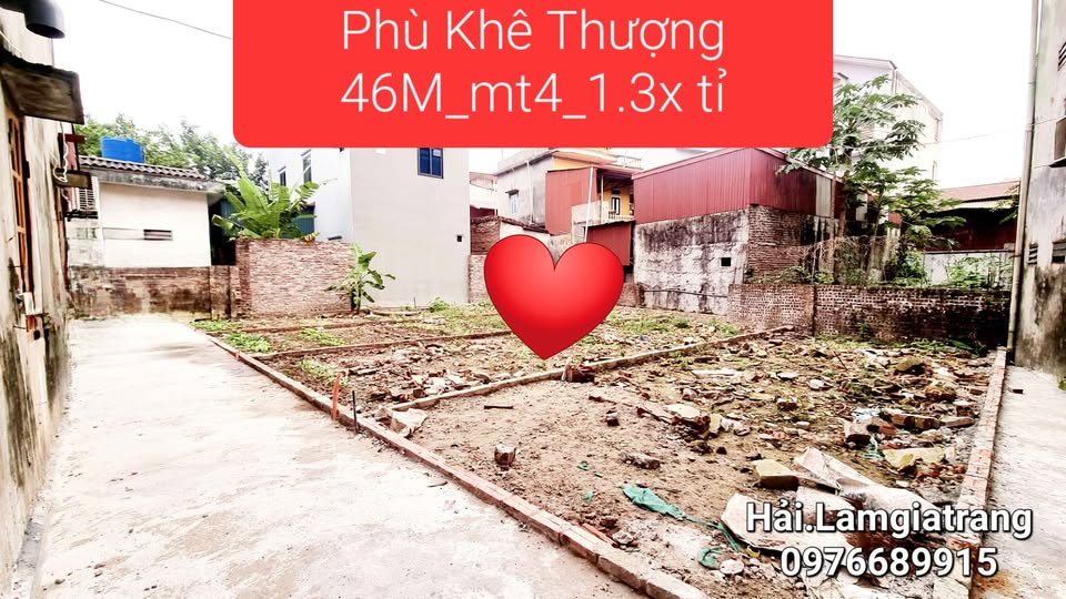 Đất vàng Phù Khê 46m2 mặt tiền 4m, nở hậu nhẹ, giá nhỉnh 1,3 tỷ
