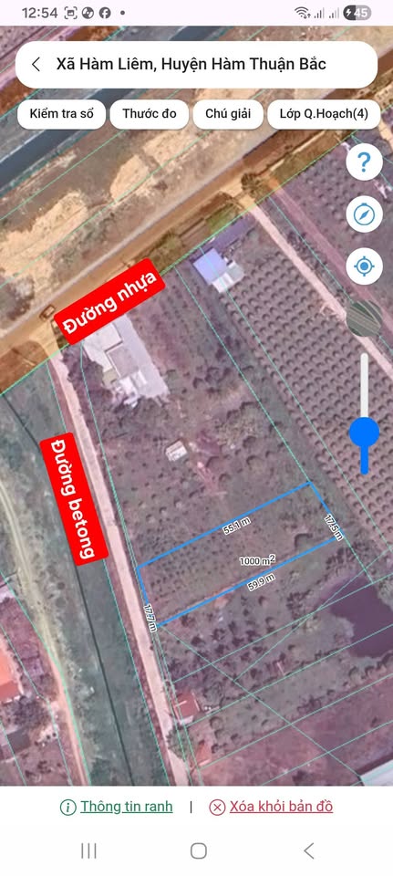 Bán nhanh 1 sào đất vườn Hàm Liêm, Lâm Đồng giá cực hời, sổ đỏ trao tay