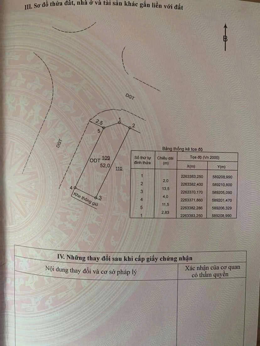 Bán gấp lô góc 2 mặt thoáng, 52m² tại TĐC Công An - Hoàng Diệu, Thái Bình
