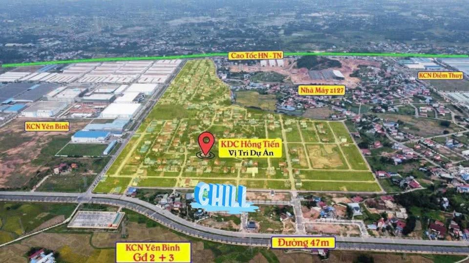 Chào bạn, mình có một lô đất đẹp tại Khu đô thị Hồng Tiến, Phổ Yên, Thái Nguyên