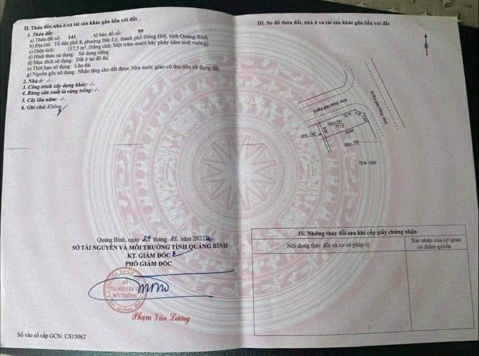 Bán lô góc 2 mặt tiền dự án F325 Trường Thịnh, Đồng Hới