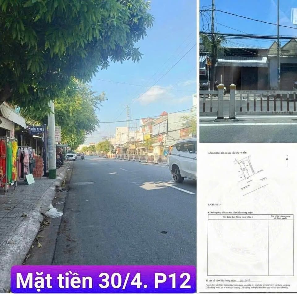 Bất động sản tọa lạc tại vị trí đắc địa trên trục đường 30/4, Phường 12, Thành phố Vũng Tàu