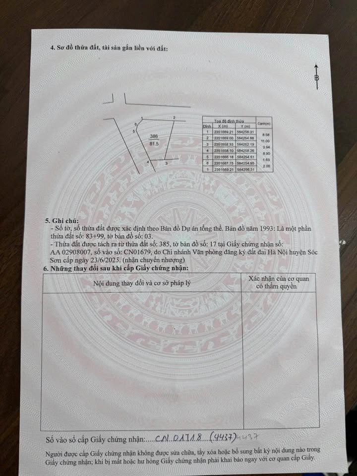 Bán đất góc 81,5m2, 2 mặt tiền đường ô tô tải tránh tại Đông Sơn, Nội Bài, Hà Nội