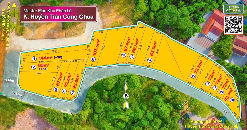 Bán đất đẹp 83m2 tại đường Huyền Trân Công Chúa, Thừa Thiên Huế