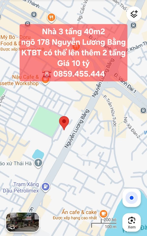 Nhà 3 tầng kiên cố, 39,4m² tại ngõ 178 Nguyễn Lương Bằng, Đống Đa, sẵn sàng đón chủ mới