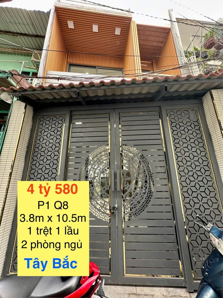 Bán nhà hẻm Dương Bá Trạc, Phường 1, Quận 8, 2 ngủ, nội thất cao cấp, 4.58 tỷ