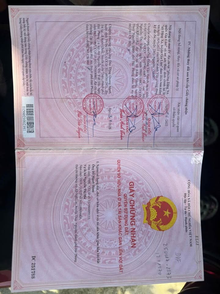 Bán nhanh lô đất 175m2 giá chỉ 800 triệu tại An Dương, Hải Phòng