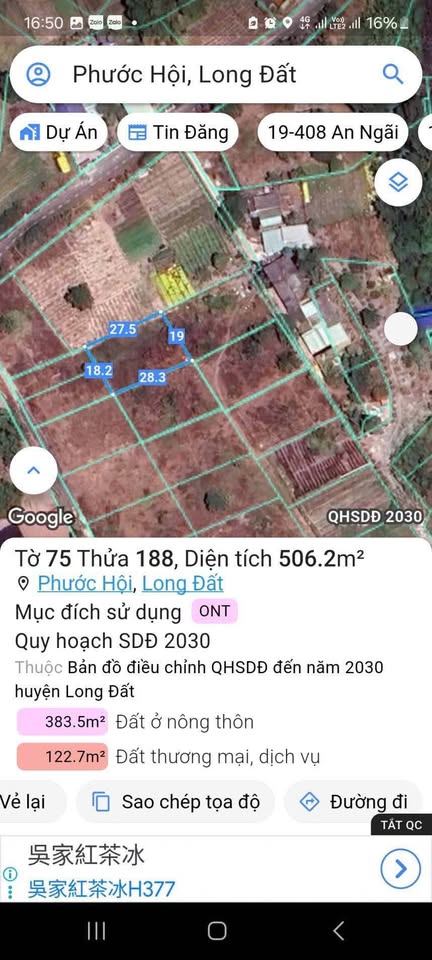 Đất Phước Hội view biển, đầu tư nhà vườn chỉ 800 triệu