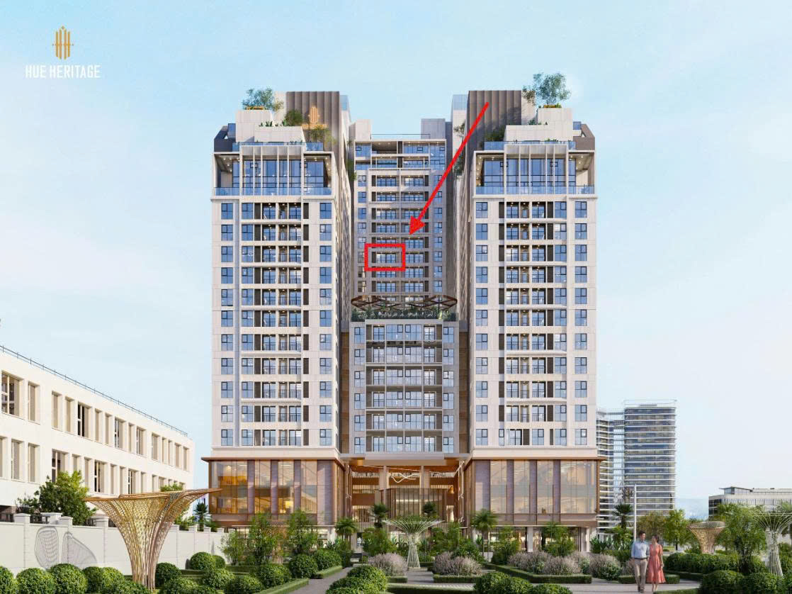 Căn hộ 3 phòng ngủ Huế Heritage, 85m² trung tâm, giá từ 4,3 tỷ, view đẹp