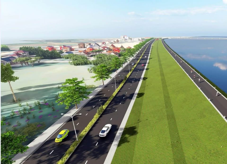 Bán đất sổ đỏ 99m2, 2 mặt thoáng tại trục chính, cầu Vĩnh Thịnh, Sơn Tây